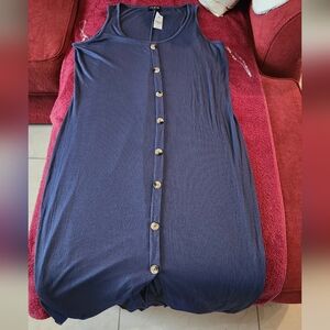 New Women Lane Bryant Navy Maxi Dress 18 / 20